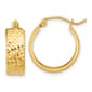 Gold Classics&#40;tm&#41; 14k Gold Diamond Cut Hoop Earrings - image 1