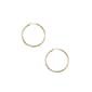 Anne Klein Gold-Tone Large 1.69in. Click Top Hoop Earrings - image 1