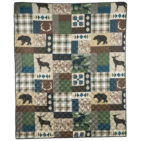 Donna Sharp Your Lifestyle Rustica Quilted Throw
