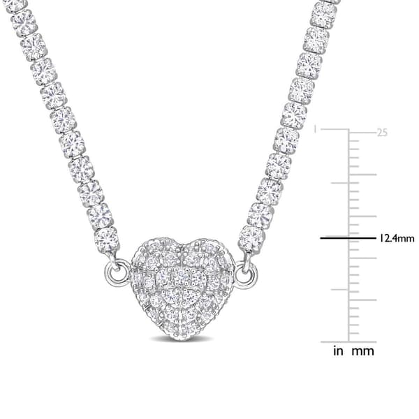Sophia B 17 1/2ctw. Created White Sapphire Collar Necklace