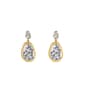 Ruby Rd. Two-Tone Etched Oval Drop Post Top Earrings - image 1