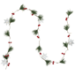 Northlight 6ft. LED Berry & Snowflake Christmas Garland - image 1