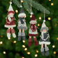 Northlight 4ct. Girls with Scarves Christmas Doll Ornaments - image 1