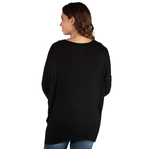 Womens 24/7 Comfort Apparel Oversized Dolman Maternity Top