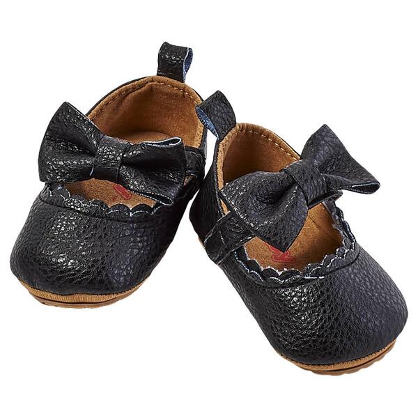 Baby Girl &#40;NB-12M&#41; Nuby Ballet Flats with Bow - image 
