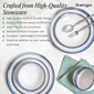 Sango Siterra Santorini 16pc. Blue Round Dinnerware Set - image 3
