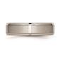 Mens Endless Affection&#8482; Engravable 6mm Ridged Edge Wedding Band - image 3