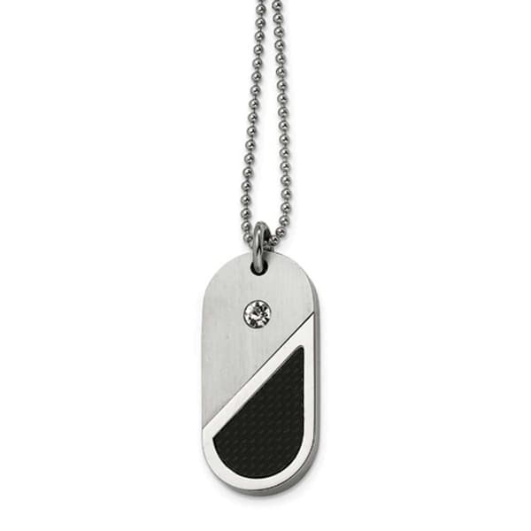 Mens Gentlemen's Classics&#40;tm&#41; Convertible Heart Dog Tag Necklace