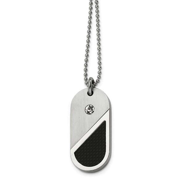 Mens Gentlemen's Classics&#40;tm&#41; Convertible Heart Dog Tag Necklace - image 