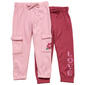 Girls (4-6x) Btween(R) 2pk. Flower/Love Cargo & Tapered Joggers - image 1