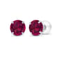 Gemstone Classics&#40;tm&#41; 14kt. White Gold Ruby Stud Earrings - image 1