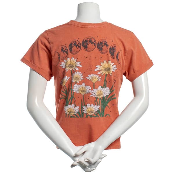 Juniors Attitude Not Included Moon Daises Graphic Tee