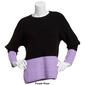 Womens 89th &amp; Madison Long Sleeve Color Block Sweater - image 3