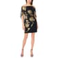 Womens MSK Sleeveless Foil Floral Overlay Rhinestone Sheath Dress - image 3