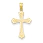 Gold Classics(tm) Yellow 14kt. Gold Budded Cross - image 1