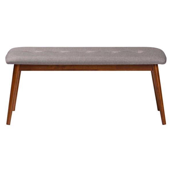 Baxton Studio Flora Upholstered Wooden Dining Bench