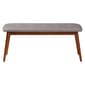 Baxton Studio Flora Upholstered Wooden Dining Bench - image 2