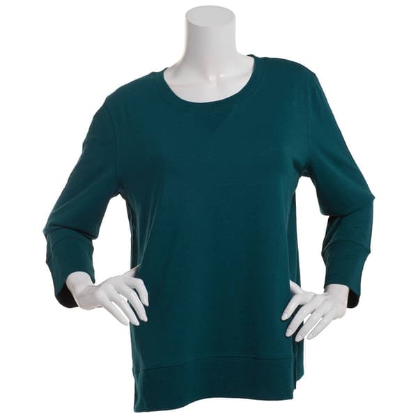 Womens Preswick & Moore&#174; 3/4 Sleeve Slub Tee