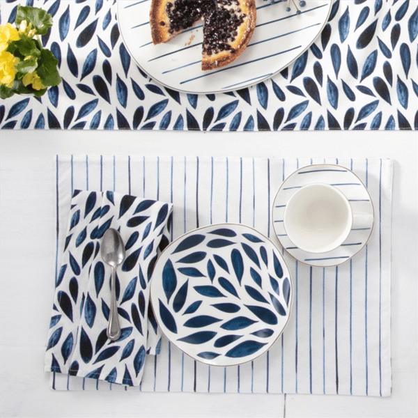 Lenox® Blue Bay Leaf Napkins - Set of 4