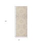HomeRoots Beige Medallion Runner Rug - image 3