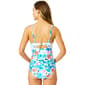 Womens Anne Cole Floral Drape Front One Piece Swimsuit - image 2