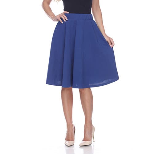 Womens White Mark Saya Flared Skirt - image 