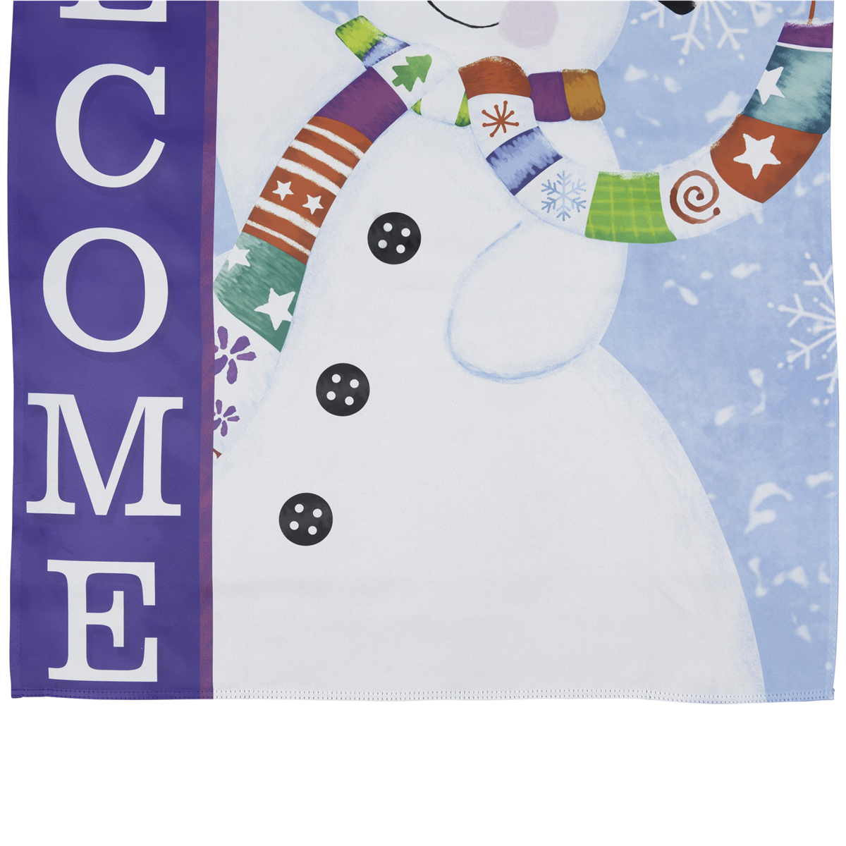 Northlight Joyful Snowman "Welcome" Christmas House Flag