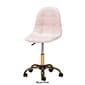 Baxton Studio Kabira Glam & Luxe Grey Velvet Swivel Office Chair - image 11