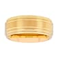 Mens Gentlemens Classics(tm) Gold-Tone Tungsten 2 Stripe Ring - image 1