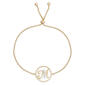 Accents by Gianni Argento Diamond Plated Initial M Gold Bracelet - image 1