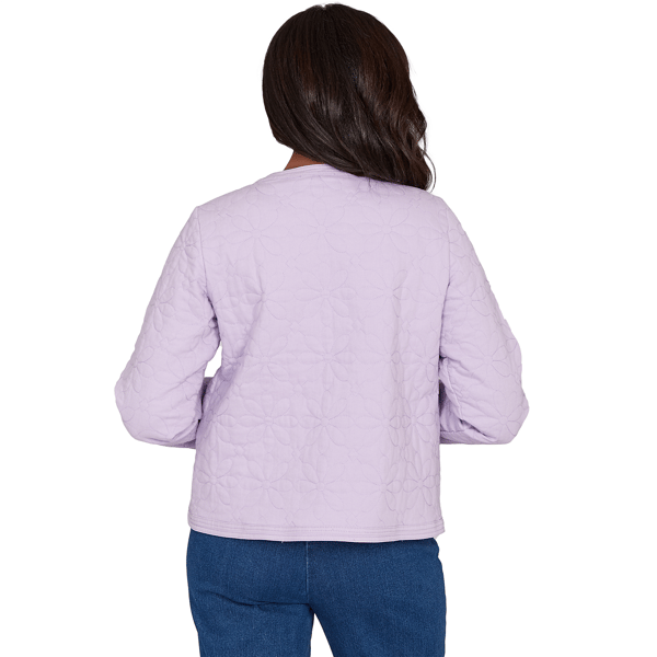 Petite Alfred Dunner Hilton Head Floral Quilted Jacket