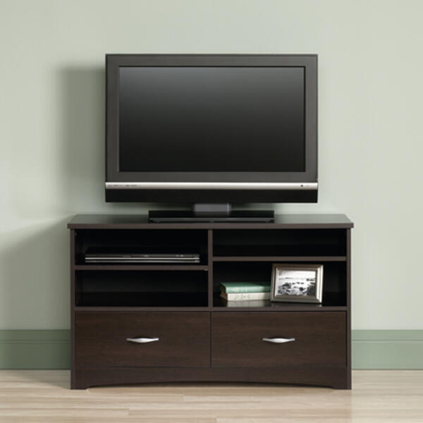 Sauder Beginnings 46 TV Stand - Cinnamon Cherry - image 