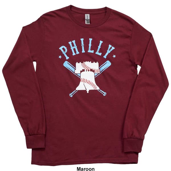 Mens Philly Slugger Tailgate Long Sleeve Tee