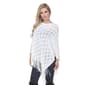 Womens White Mark Frostine Poncho - image 3