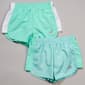 Girls (7-16) New Balance 2pk. Woven Shorts - Bright Mint - image 1