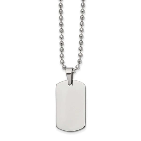 Mens Gentlemen's Classics(tm) Reversible Stainless Brushed Necklace