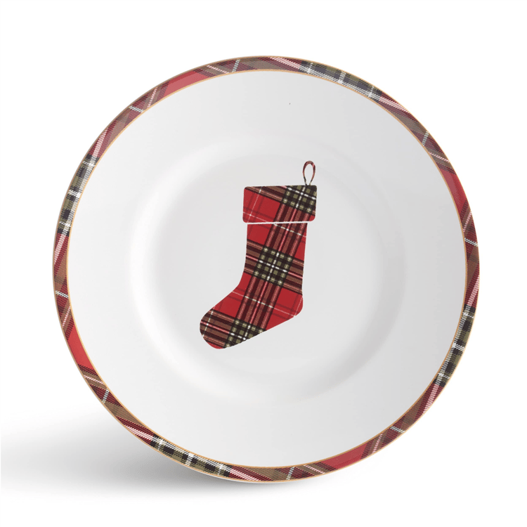 222 Fifth Wexford Red 12pc. Porcelain Dinnerware Set