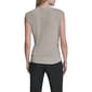 Womens DKNY Sleeveless Ruched Knot Front Solid Blouse - image 2