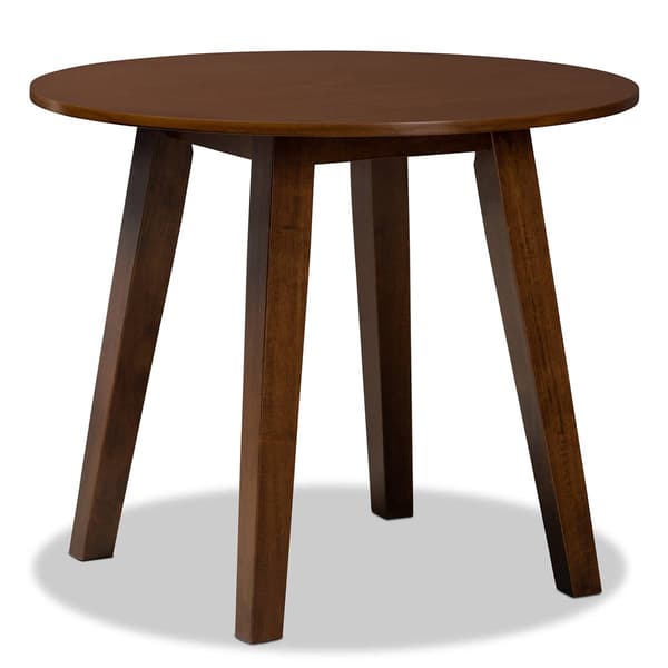 Baxton Studio Mina Walnut Brown Finished Wood 5pc. Dining Set