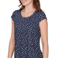 Womens Emaline Sapphire Serenade II Cap Sleeve Stars Tee - image 5