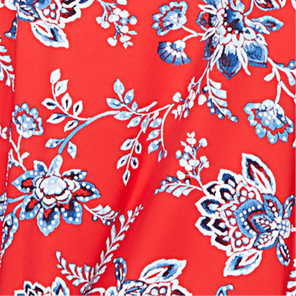 Plus Size Ruby Rd. French Riviera Square Neck Floral Blouse