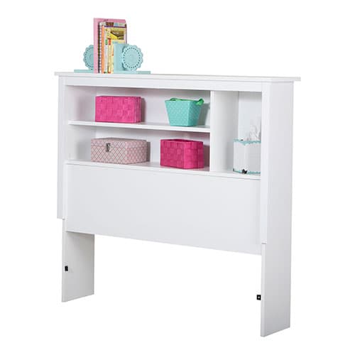 South Shore Vito Twin Bookcase Headboard - White
