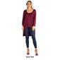 Womens 24/7 Comfort Apparel Long Sleeve High Low Hemline Tunic - image 5