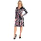 Womens 24/7 Comfort Apparel Paisley V-Neck A-Line Dress - image 3