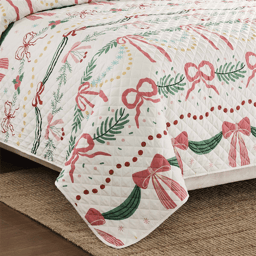Avanti Bows & Branches 3pc. Reversible Quilt Set