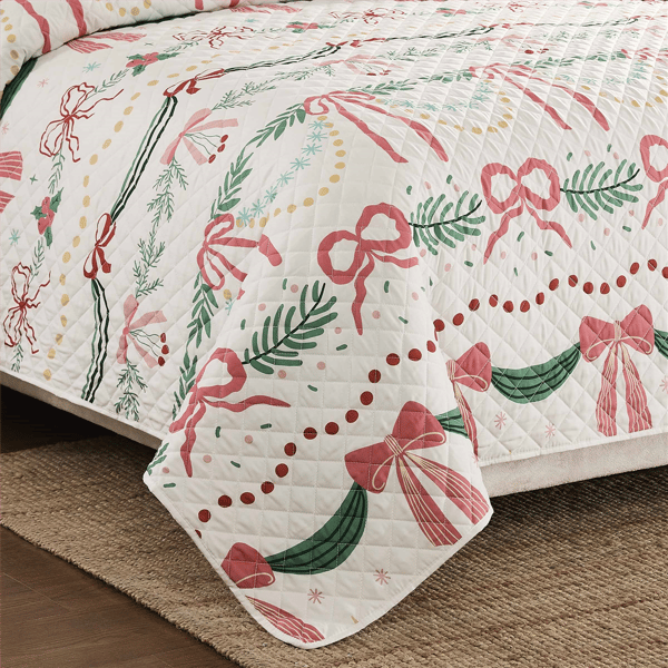 Avanti Bows & Branches 3pc. Reversible Quilt Set