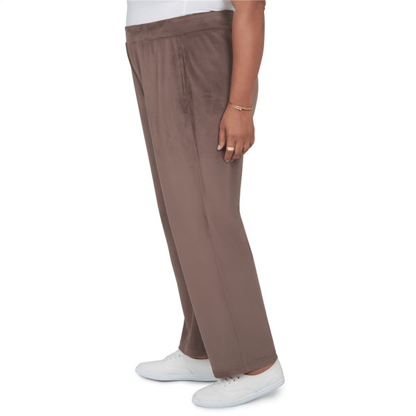 Plus Size Alfred Dunner Luxe Be A Lady Soft Luxe Knit Lounge Pant