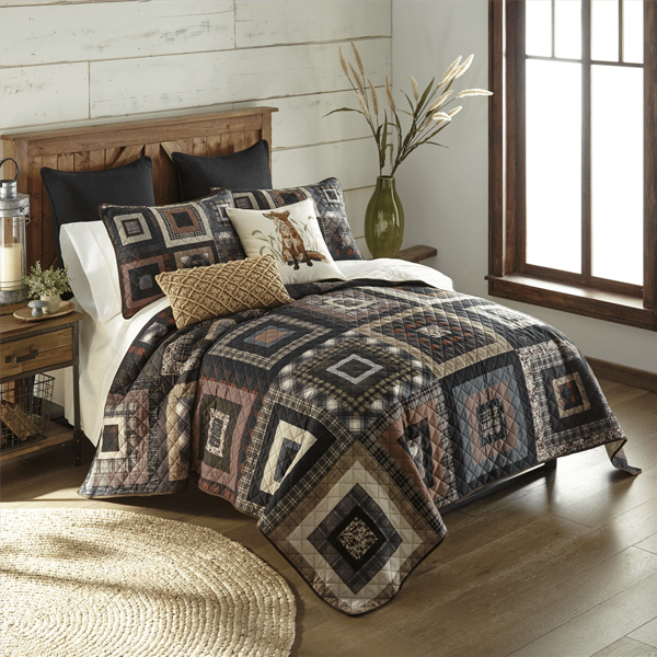 Donna Sharp Lodge Square Quilt Set - image 