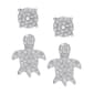 Accents by Gianni Argento Round & Turtle Stud Earrings Set - image 1