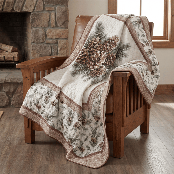 Donna Sharp Pine Medallion Throw - image 